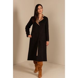 ABRIGO UMANOID BLACK CAMEL XS
